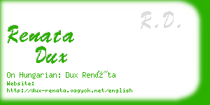 renata dux business card